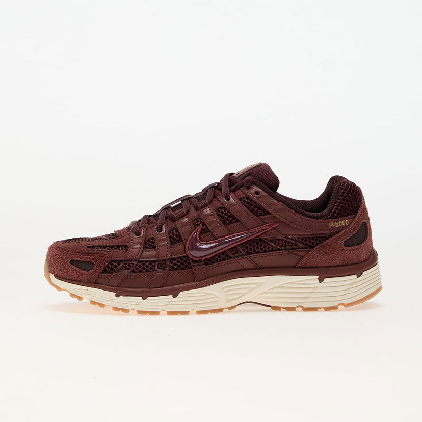 Кецове и обувки Nike P-6000 Se Dark Pony/ Burgundy Crush-Metallic Gold Бургунди | HF0015-200