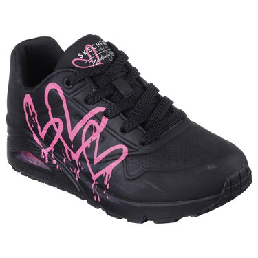 Кецове и обувки Skechers Uno Черно | 177980-BKPK, 1