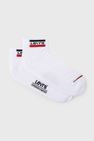 Чорапи Levi's ® Socks 2-pack Бяло | 37157.0773, 0