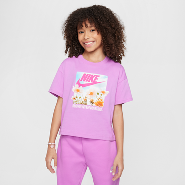 Съкратен топ Nike Nike Sportswear T-Shirt Лилаво | HM6311-532, 0