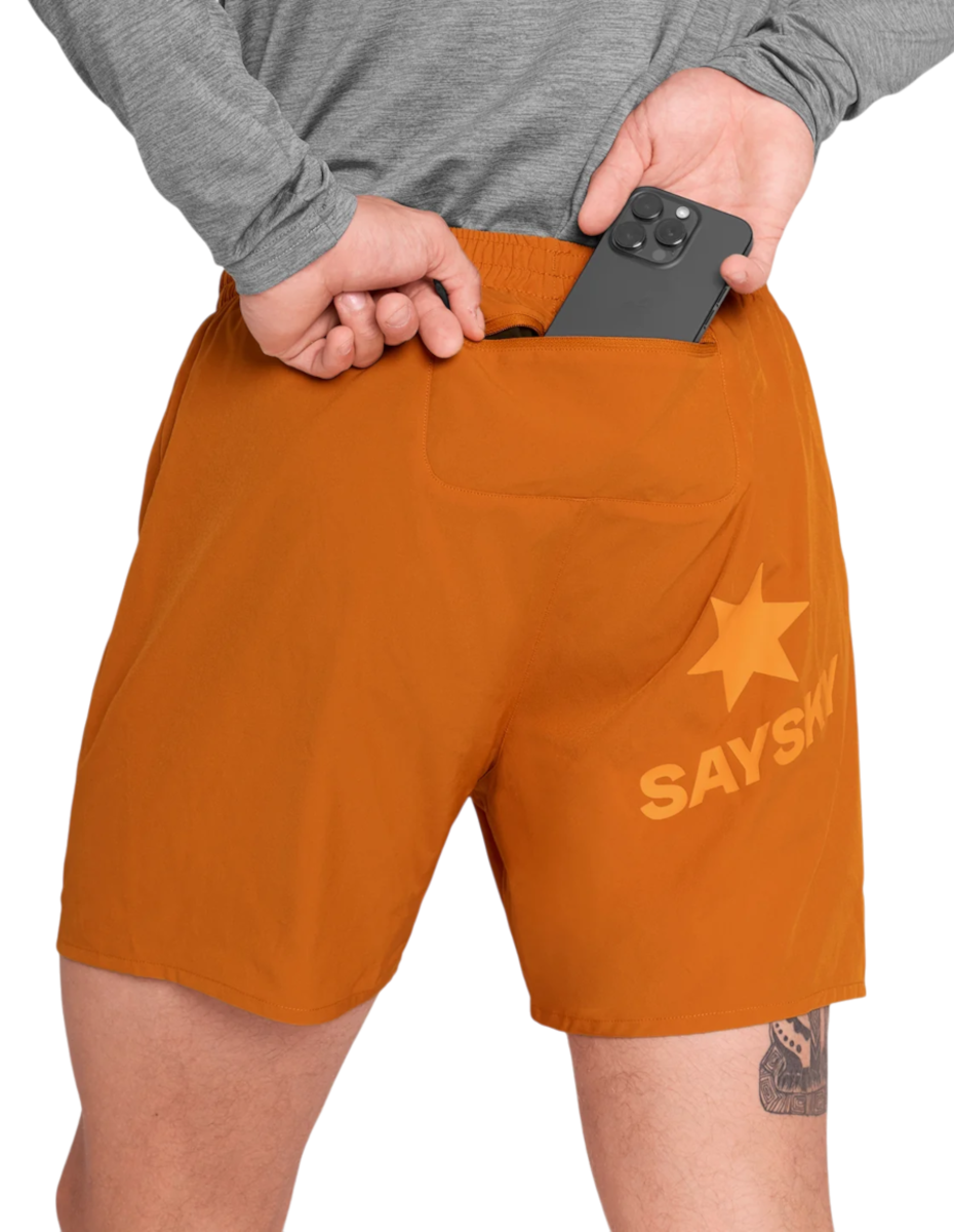 Къси панталони Saysky Saysky Pace 5" Running Shorts Оранжево
 | omrsh21c416-omrsh21c416, 1