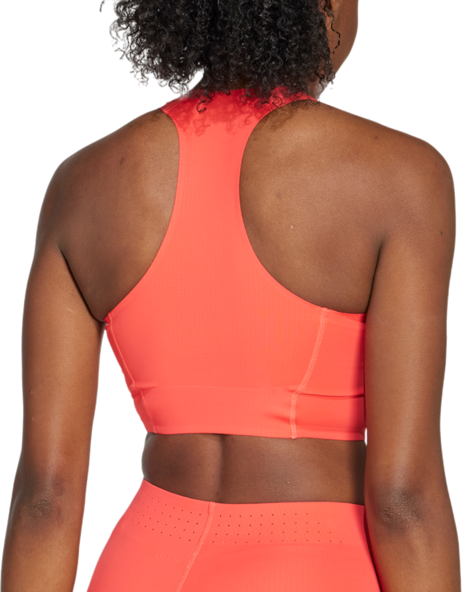 Съкратен топ adidas Originals Adizero Road to Records Crop Top Червено | jd7321, 1