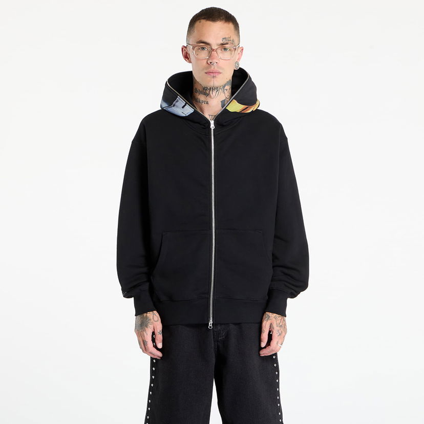 Суитчър Pleasures PLEASURES Daft Club Ram Zip Hoodie Черно | P25DP014-BLACK
