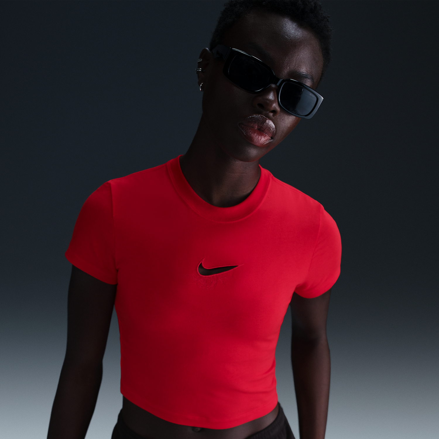 Съкратен топ Nike Sportswear Chill Knit Crop Top Червено | HF9534-657, 1