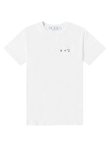 Тениска Off-White Caravagio Painting Slim Tee Бяло | OMAA027C99JER0050110