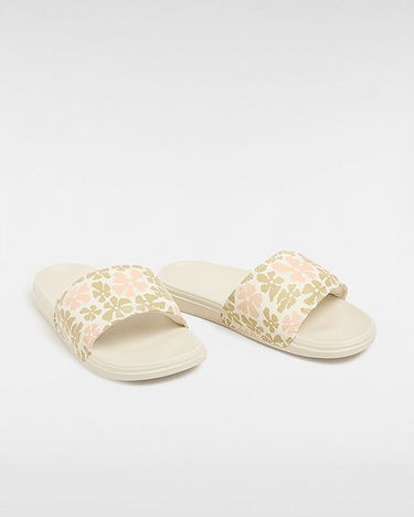 Кецове и обувки Vans Womens La Costa Slide-on Shoes (groovy Floral Peach) Women Pink, Size 2.5 Бежово | VN0A5HFEBOD, 1
