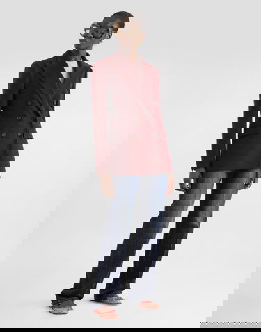 Яке Dolce & Gabbana Dolce & Gabbana Double-breasted Cashmere Jacket Бургунди | F29KKTFU29RF0130, 1