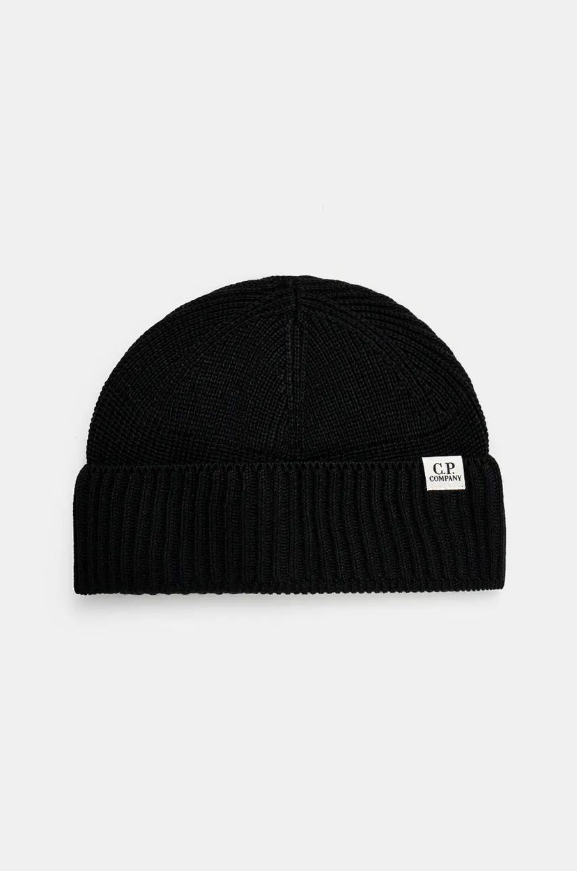 Шапка C.P. Company Knit Cap Beanie Черно | 17CMAC293A006595A