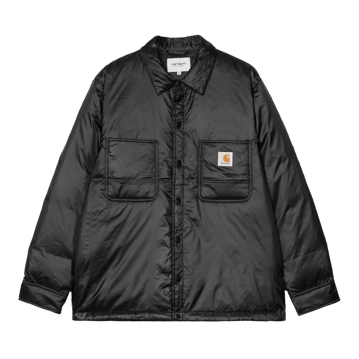 Пухо яке Carhartt WIP Black Insulated Shirt Jacket Черно | A242013_18, 0