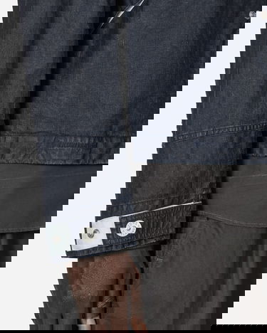 Яке Stone Island Marina Raw Pleated Linen Hooded Jacket Тъмно синьо | 8015418X1 V0027, 5