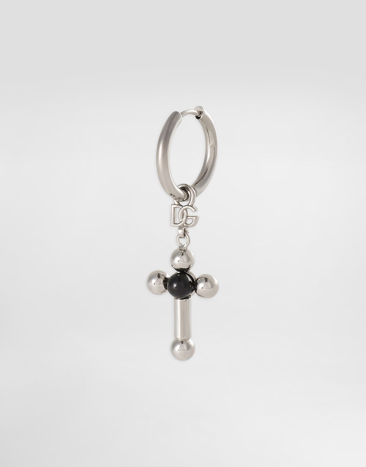 Обеци Dolce & Gabbana Dolce & Gabbana Single Earring with Cross Charm Металик | WER5M4W111187655, 1