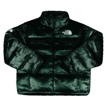Пухо яке Supreme The North Face x Faux Fur Nuptse Jacket Зелено | FW20J4 GREEN, 0