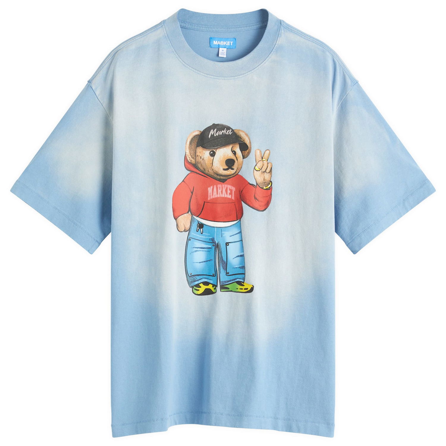 Тениска MARKET Fit Check Bear Graphic Tee Синьо | 399002171-BLU, 0