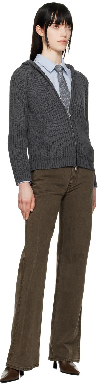 Пуловер OUR LEGACY OUR LEGACY Knit Zip Hoodie Сиво | W2253LD, 3