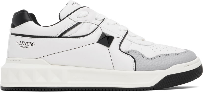 Кецове и обувки Valentino Valentino Garavani One Stud Low-Top Nappa Бяло | 6Y2S0E71NWN
