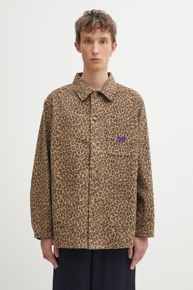 Leopard Print Coverall Jacket