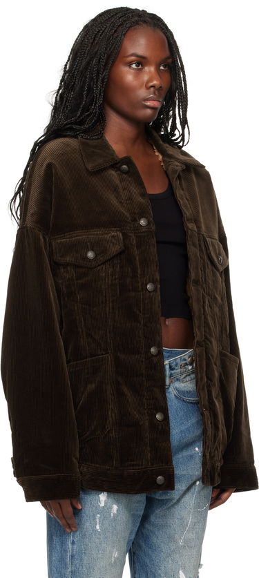 Яке R13 R13 Lacey Corduroy Trucker Jacket Кафяво | R13WD210-D259A, 1