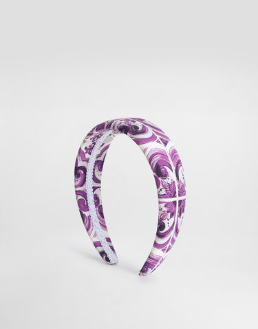 Аксесоари Dolce & Gabbana Dolce & Gabbana Majolica Print Headband Лилаво | LB3L54HH5EOI03TN, 2