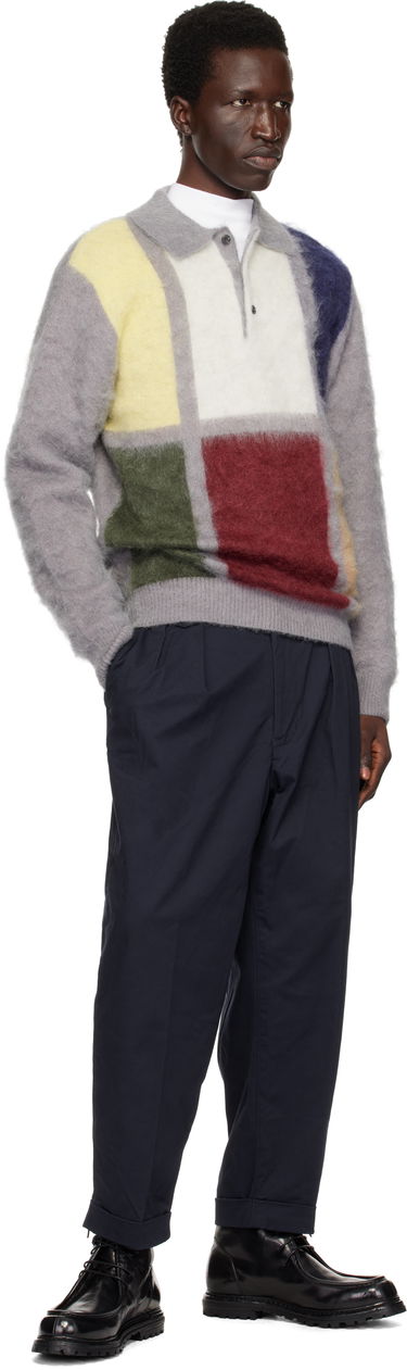 Пуловер BEAMS BEAMS PLUS Knit Shaggy Polo Многоцветен | 38120031048, 3