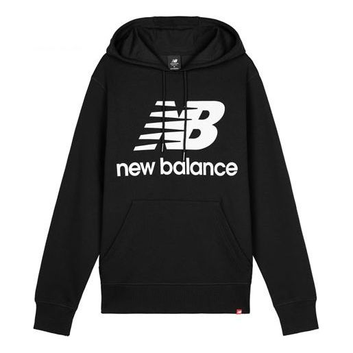 Суитчър New Balance Essentials Stacked Logo Hoodie Черно | AMT03558-BK, 0