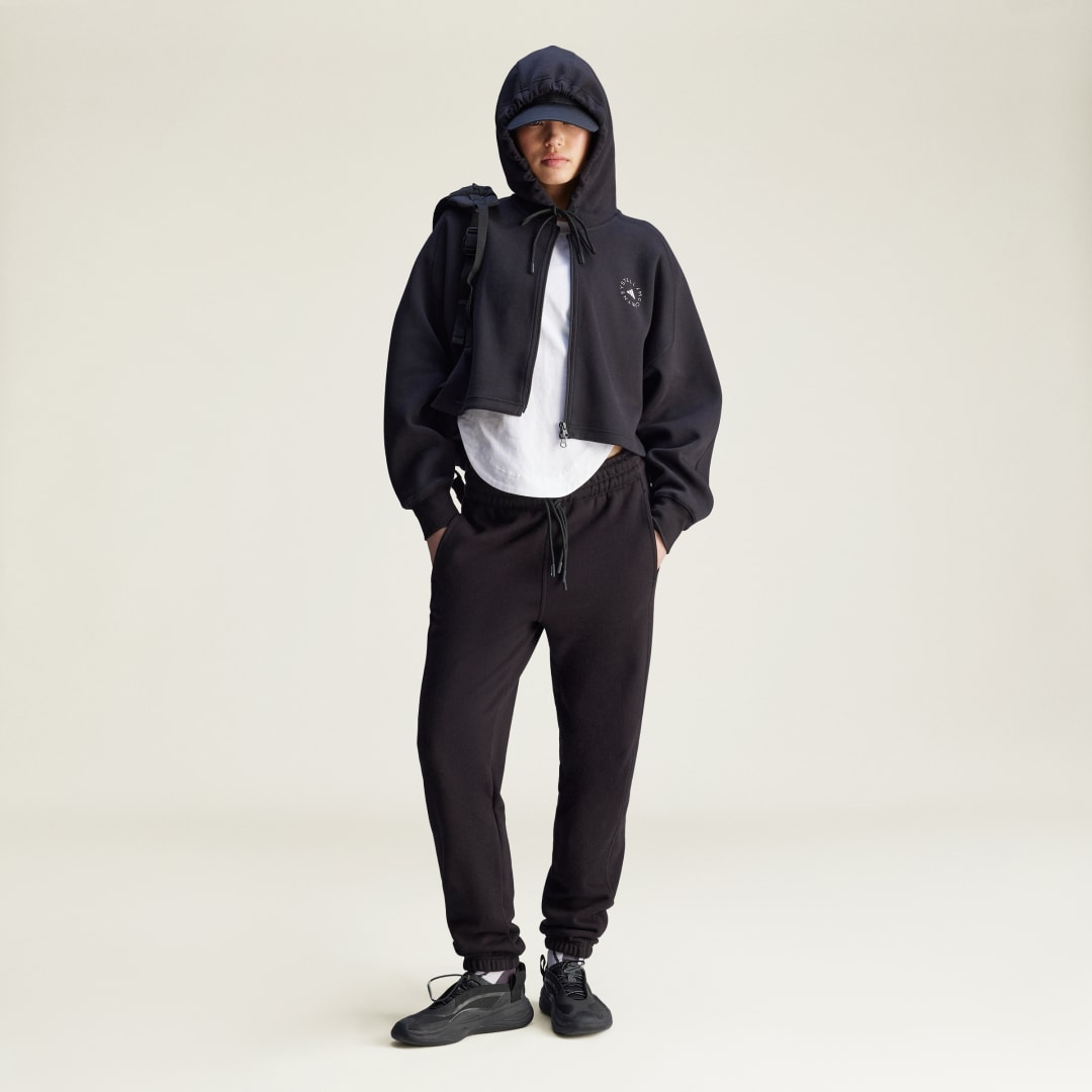 Суитчър adidas Performance Cropped Sportswear Hoodie Черно | JD8107, 1