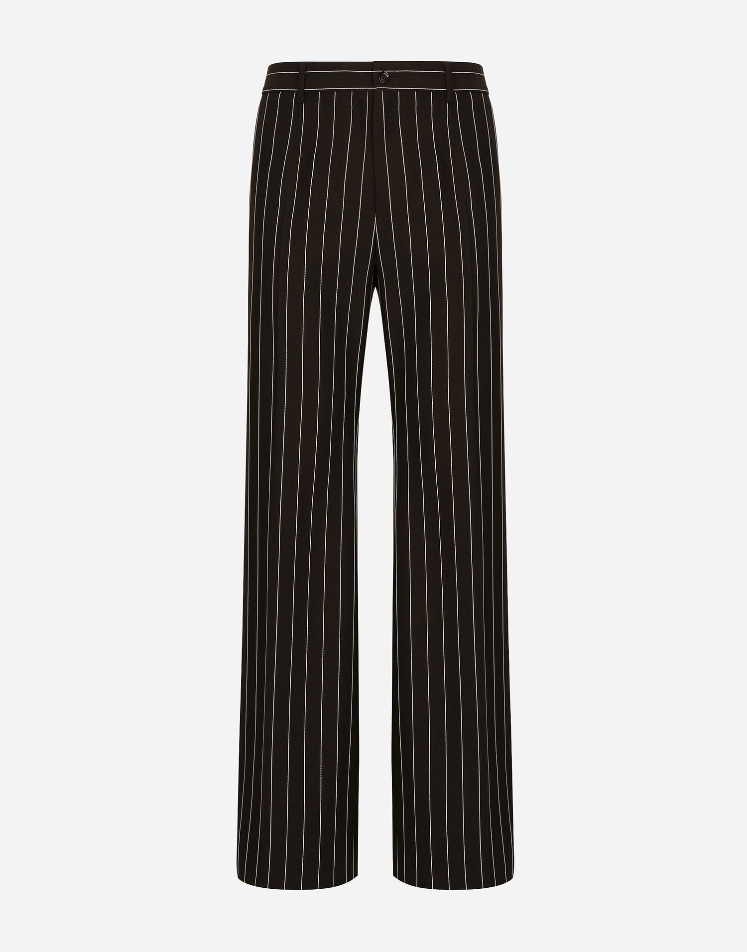 Панталони Dolce & Gabbana Dolce & Gabbana Pinstriped Wide-leg Trousers Черно | GP01PTFR20WS8051, 0