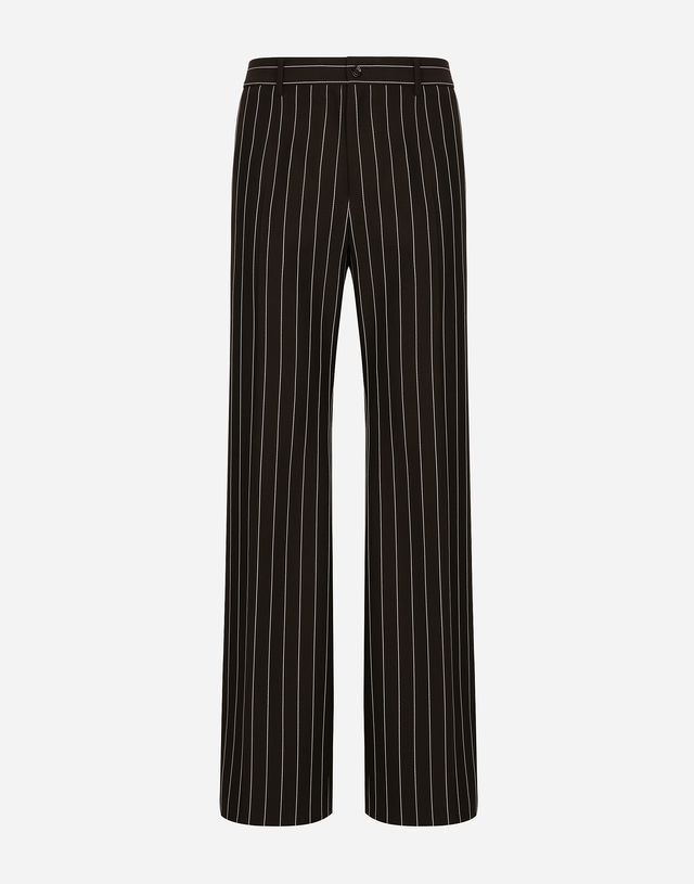 Dolce & Gabbana Pinstriped Wide-leg Trousers