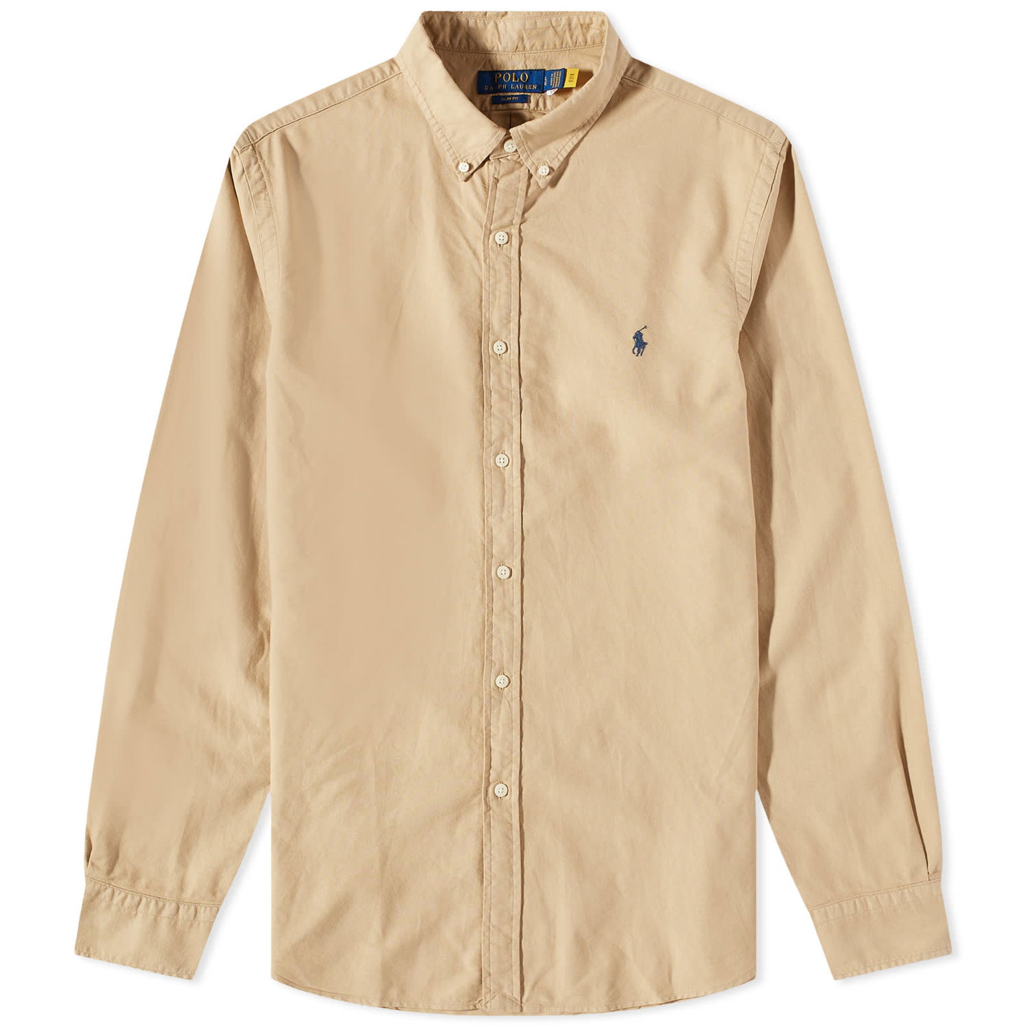 Риза Polo by Ralph Lauren Garment Dye Button Бежово | 710889739001, 0