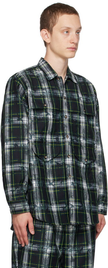Риза BEAMS BEAMS PLUS Adventure Plaid Shirt Зелено | 38110268791, 1