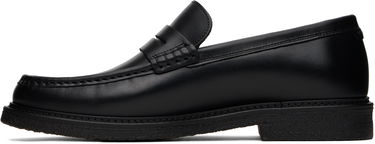 Кецове и обувки BOSS BOSS Polished-Leather Loafers Черно | 50536230, 2