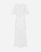 Dolce & Gabbana Openwork Embroidered Long Dress