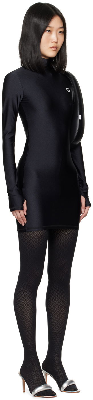 Pокля Coperni Coperni Fitted High Neck Minidress Черно | COPJS60545, 1