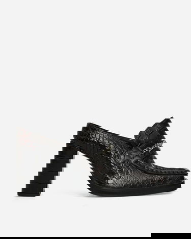 Аксесоари Martine Rose Square Toe Chain Loafer Mules Черно | 1065LE01710, 2