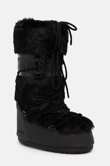 Кецове и обувки Moon Boot MB ICON FAUX FUR Boots Черно | 80D1408900.N001, 0