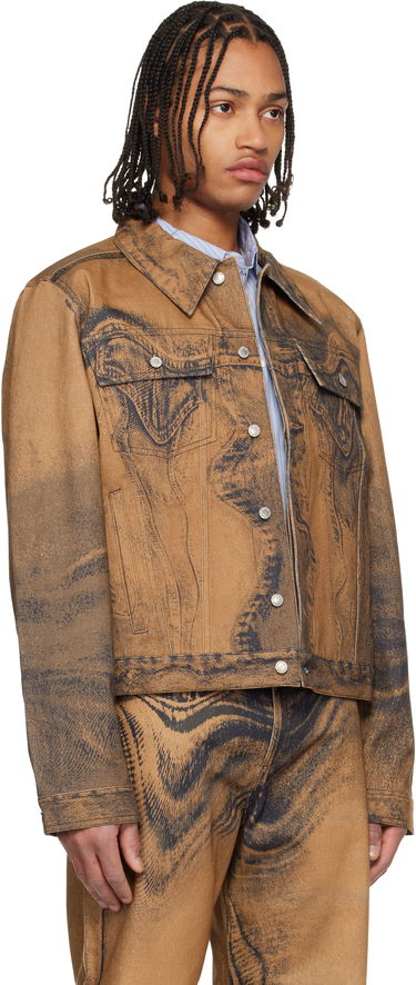 Яке Camper Distorted Print Denim Jacket Многоцветен | AU00005-010, 1