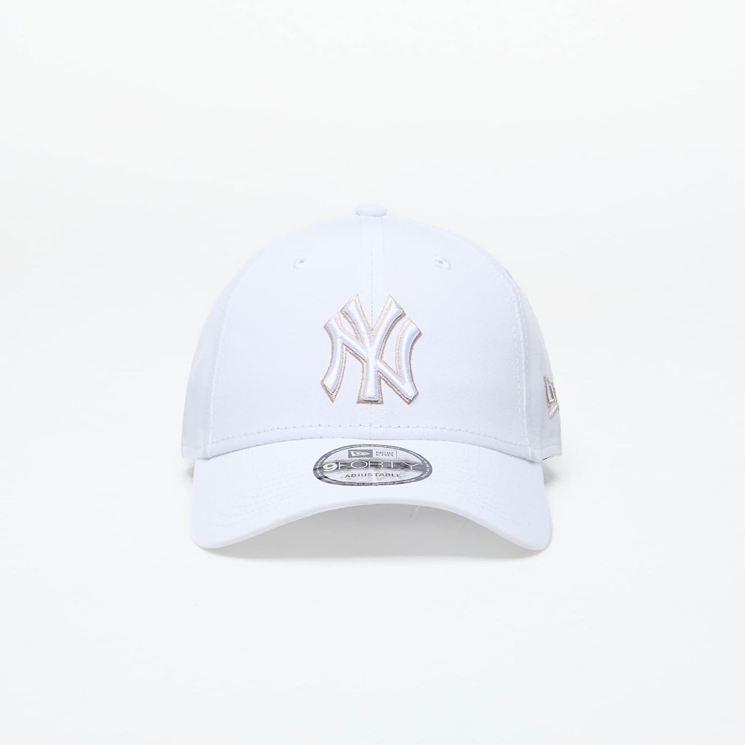 Шапка с козирка New Era New York Yankees 9Forty Strapback White/ Stone Бяло | 60503402, 0