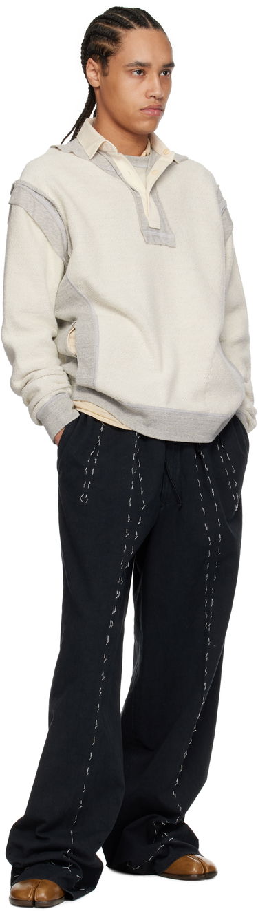 Пуловер Maison Margiela Maison Margiela Décortiqué Polo Sweatshirt Бежово | S50GU0227 M25022, 3