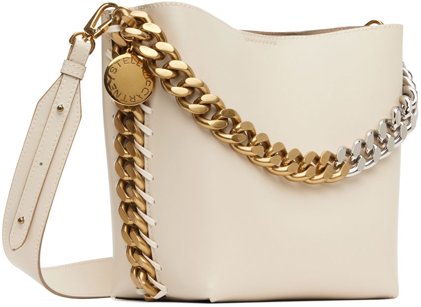 Чанта през рамо Stella McCartney Bucket Bag With Chain Бяло | 7B0033W8839, 1