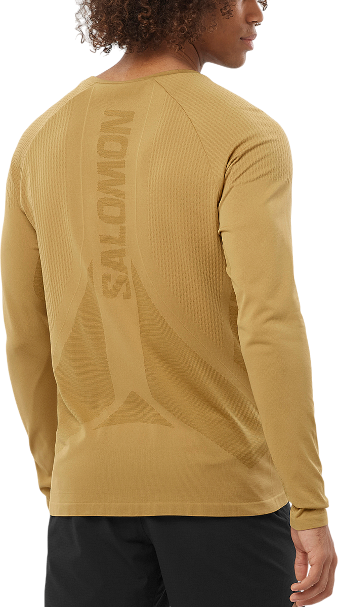 Тениска Salomon SENSE AERO SEAMLESS TEE Long Sleeve T-shirt Бежово | lc2266800, 1