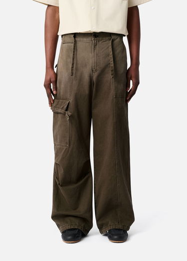 Карго панталони AXEL ARIGATO Dax Faded Wide-Leg Cargo Trousers Зелено | A3306001, 8
