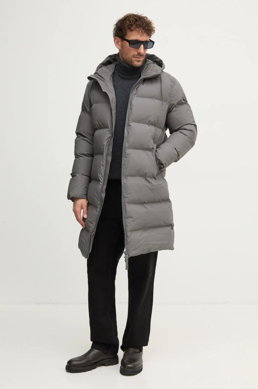 Пухо яке Rains Long Puffer Down Jacket Сиво | 15130.13, 1