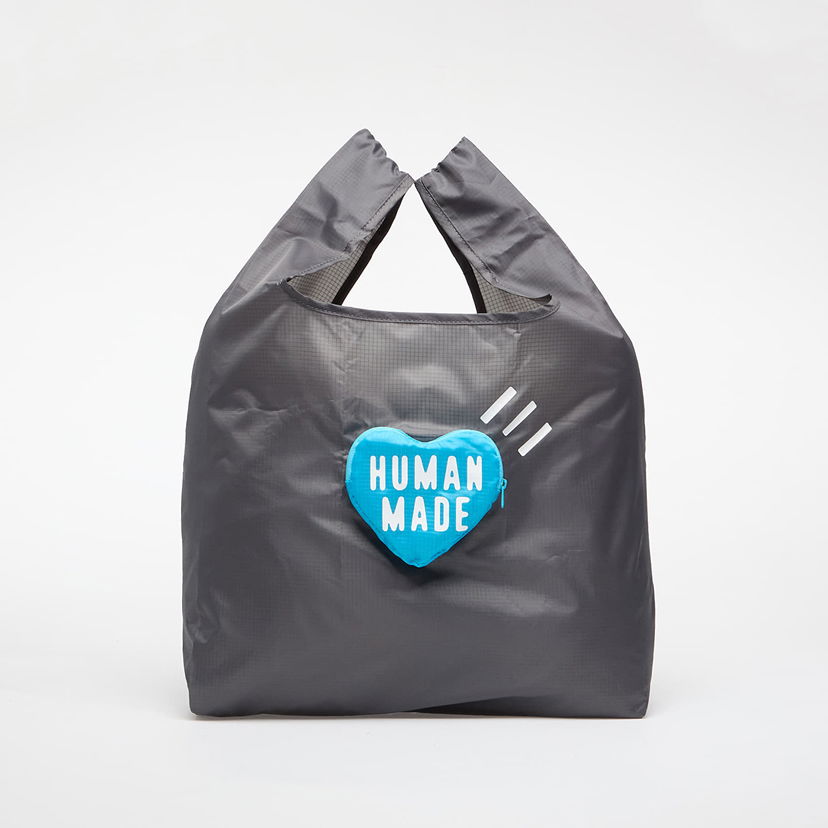 Голяма пазарска чанта Human Made HUMAN MADE Heart Shopping Bag Сиво | HM30GD025GY