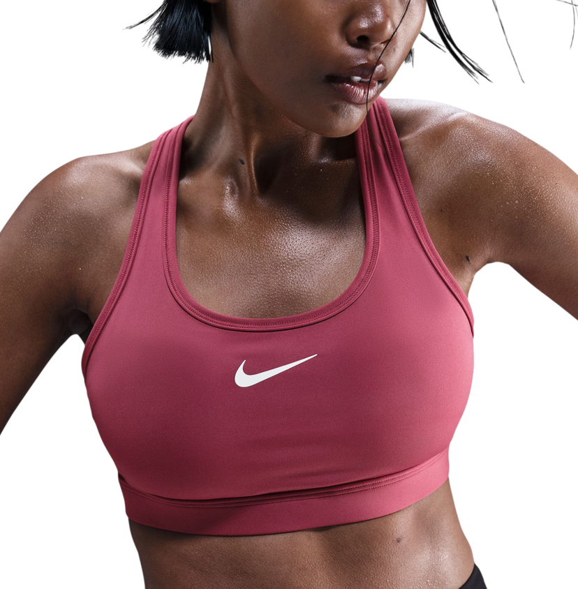 Сутиен Nike Swoosh Medium Padded Sports Bra Бургунди | dx6821-635