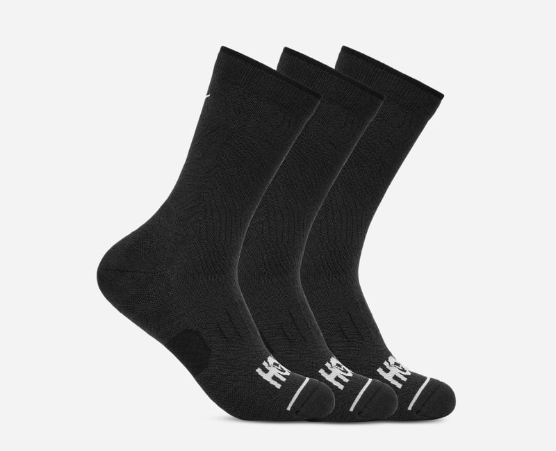 Чорапи Hoka One One Crew Run Socks, 3-Pack, Size XL Черно | 1122931-BBBLC