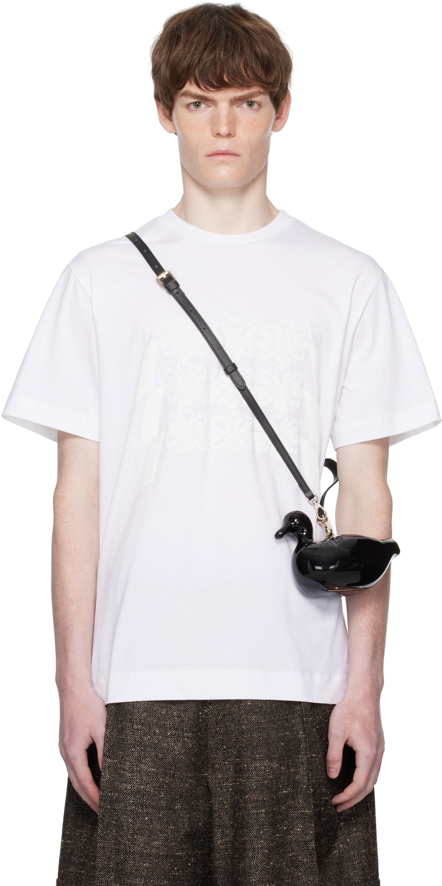 Тениска Simone Rocha Simone Rocha Daisy Chain Print T-Shirt Бяло | 5195P46-M 0569, 0