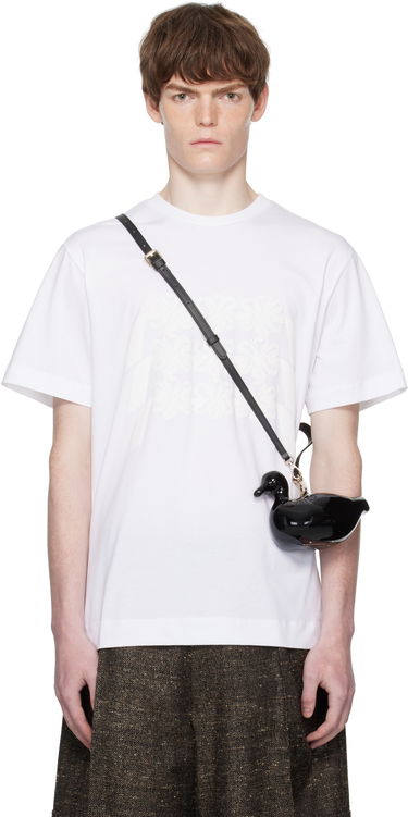 Тениска Simone Rocha Simone Rocha Daisy Chain Print T-Shirt Бяло | 5195P46-M 0569, 0