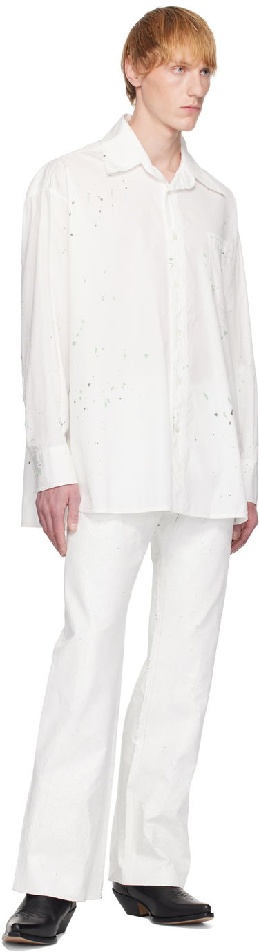 Риза Maison Margiela MM6 Maison Margiela Painter Shirt Бяло | SH2DT0022 M35458, 3
