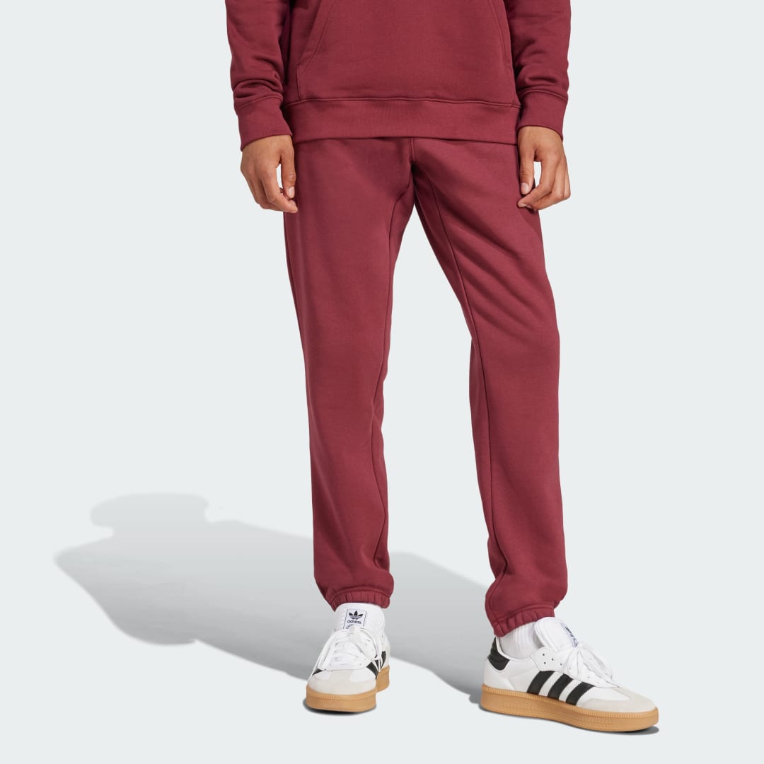 Спортни панталони adidas Performance Trefoil Essentials Fleece Pants Бургунди | JD2420, 0