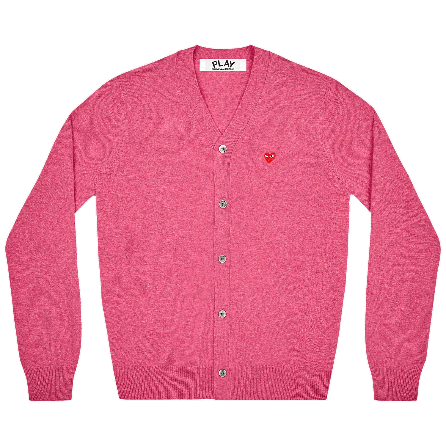 Пуловер Comme des Garçons PLAY Small Heart Cardigan Розово | AZ N080 051 4, 0