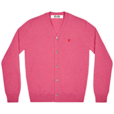 Пуловер Comme des Garçons PLAY Small Heart Cardigan Розово | AZ N080 051 4, 0